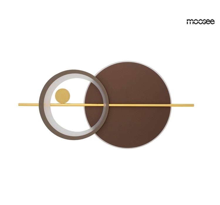 MOOSEE lampa ścienna MOONS złota