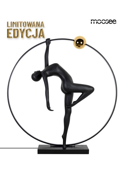 MOOSEE lampa podłogowa HUMAN ACROBATIC    czarna