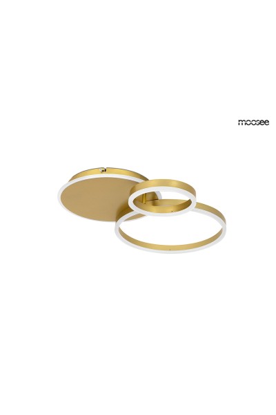 MOOSEE lampa sufitowa / plafon RINGS 3    złota