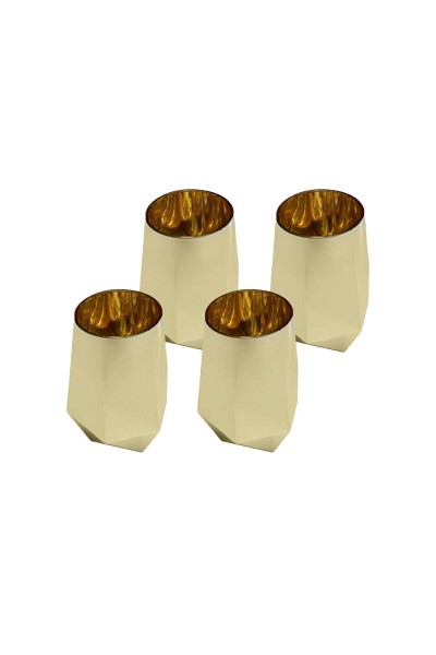 KARE komplet 4 szklanek DIAMOND 510 ml    złoty