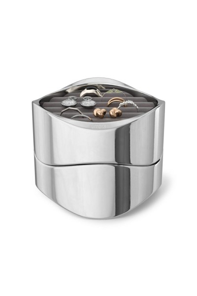UMBRA organizer na biżuterię WAVY chrom