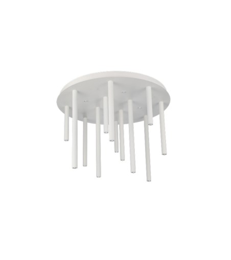 AZZARDO lampa sufitowa / plafon ILIOS 12  TOP 3-STEP DIMM biała