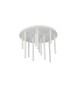 AZZARDO lampa sufitowa / plafon ILIOS 12  TOP 3-STEP DIMM biała