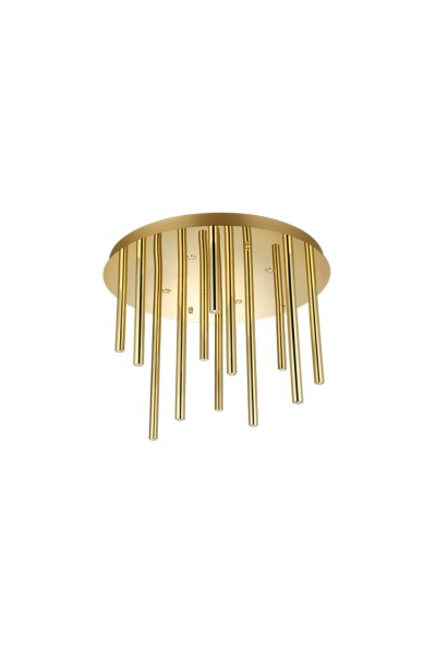 AZZARDO lampa sufitowa / plafon ILIOS 12  TOP 3-STEP DIMM złota