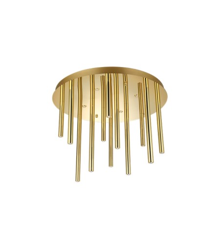 AZZARDO lampa sufitowa / plafon ILIOS 12  TOP 3-STEP DIMM złota