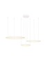 AZZARDO lampa wisząca HALO 80+60+40 CCT   DIMM z pilotem biała