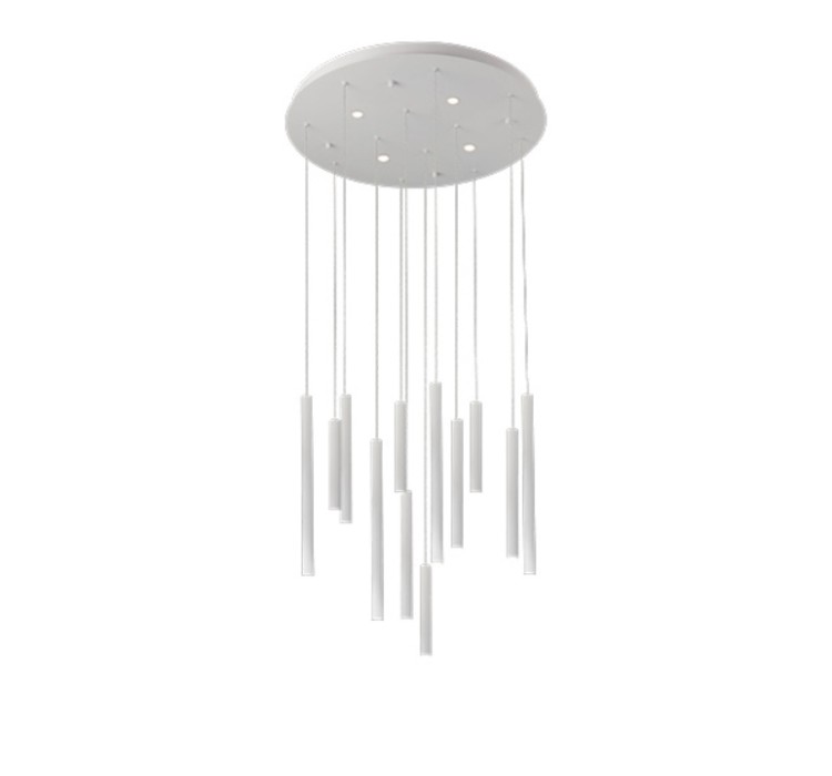AZZARDO lampa wisząca ILIOS 12 3-STEP     DIMM biała