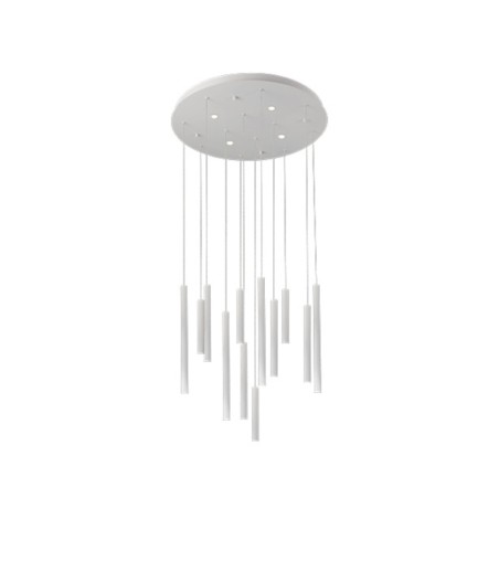 AZZARDO lampa wisząca ILIOS 12 3-STEP     DIMM biała