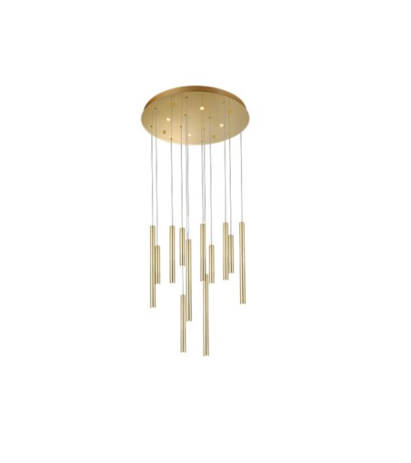 AZZARDO lampa wisząca ILIOS 12 3-STEP     DIMM złota