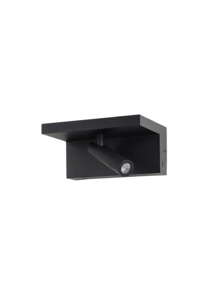 AZZARDO lampa ścienna HYLLA WALL NFC      CHARGER czarna