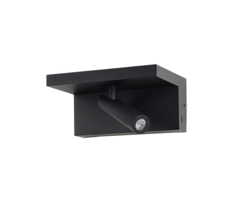 AZZARDO lampa ścienna HYLLA WALL NFC      CHARGER czarna