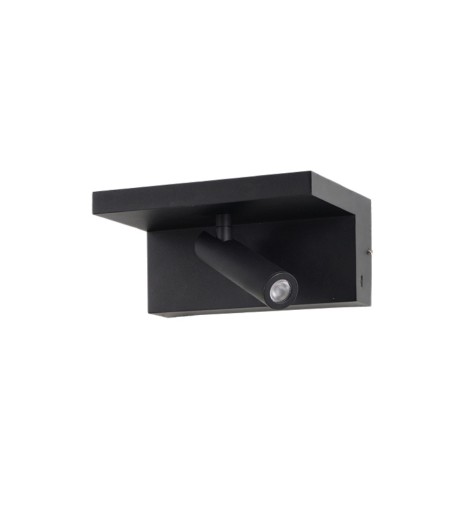 AZZARDO lampa ścienna HYLLA WALL NFC      CHARGER czarna