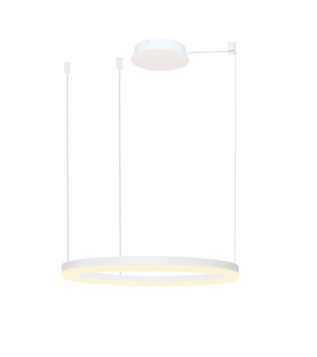 AZZARDO lampa wisząca HALO 80 biała