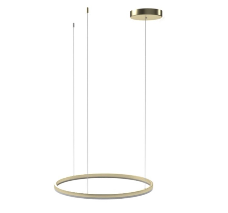 AZZARDO lampa wisząca HALO 120 CCT DIMM   z pilotem złota