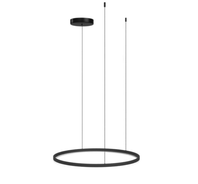 AZZARDO lampa wisząca HALO 120 CCT DIMM   z pilotem czarna