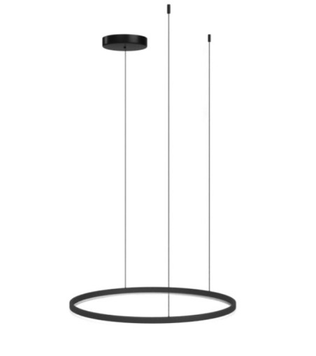 AZZARDO lampa wisząca HALO 120 CCT DIMM   z pilotem czarna