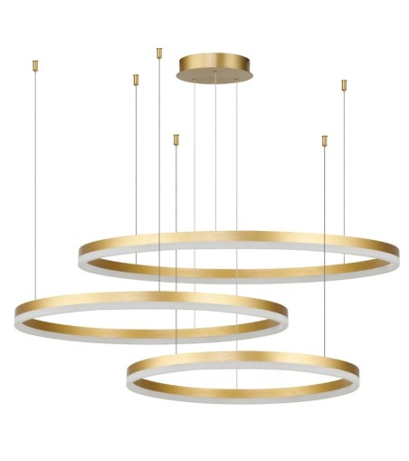 AZZARDO lampa wisząca HALO 100+80+60 GO   złota