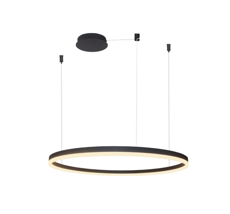 AZZARDO lampa wisząca HALO 100 czarna