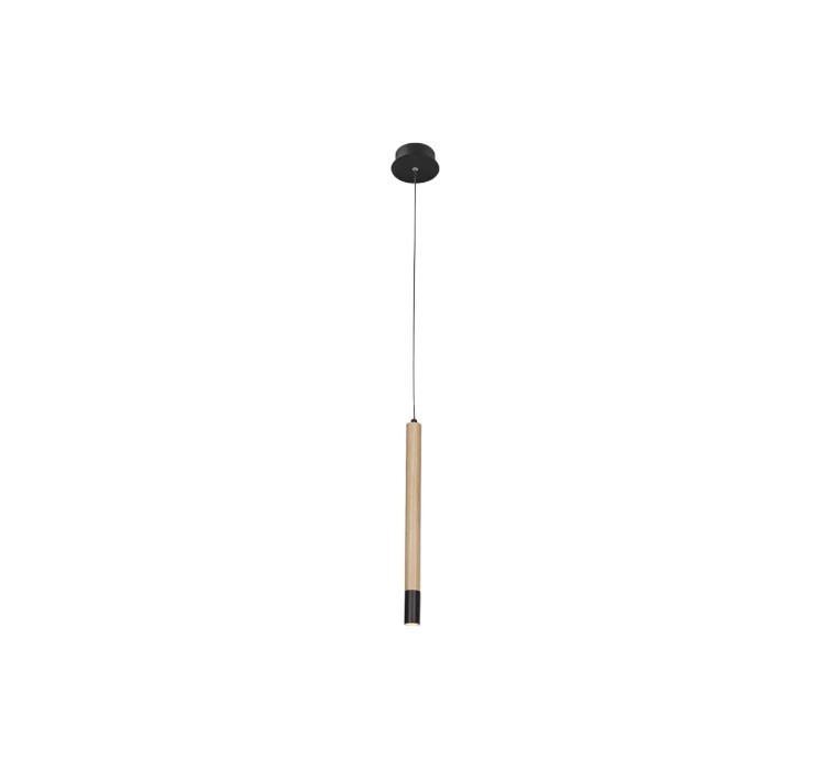AZZARDO lampa wisząca IZOLDA 1 brązowa    / drewno