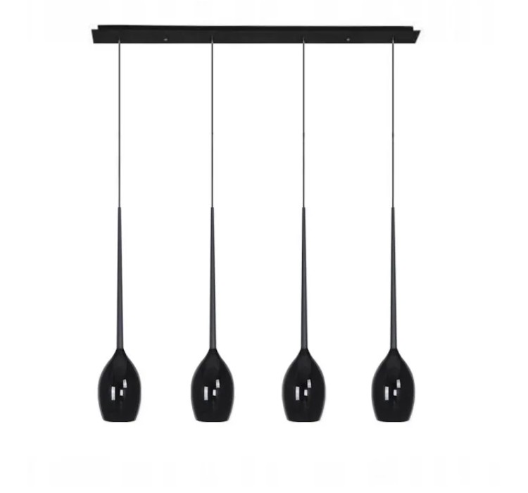 AZZARDO lampa wisząca IZZA 4 czarna