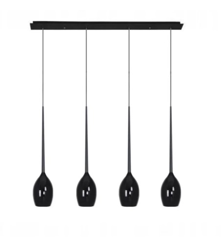 AZZARDO lampa wisząca IZZA 4 czarna