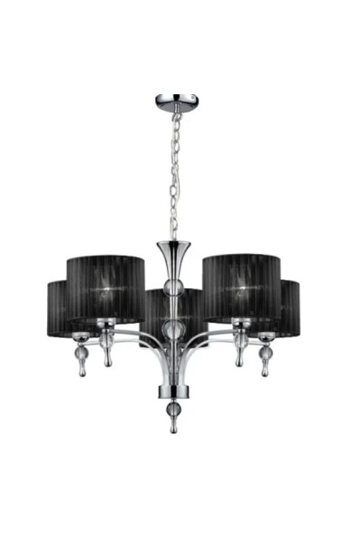 AZZARDO lampa wisząca IMPRESS 5 czarna