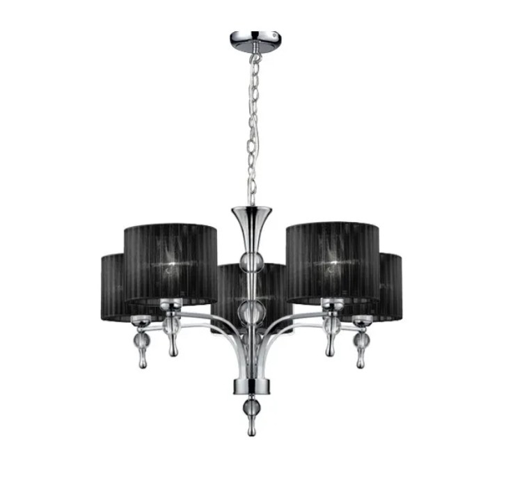 AZZARDO lampa wisząca IMPRESS 5 czarna