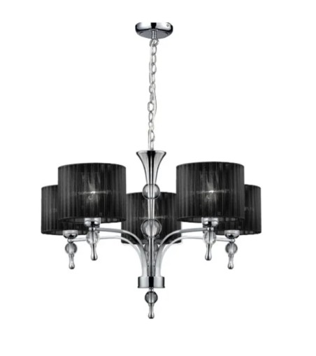 AZZARDO lampa wisząca IMPRESS 5 czarna