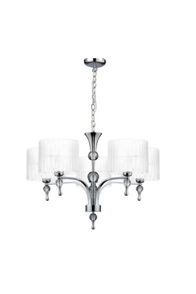 AZZARDO lampa wisząca IMPRESS 5 biała