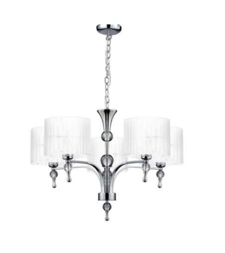 AZZARDO lampa wisząca IMPRESS 5 biała