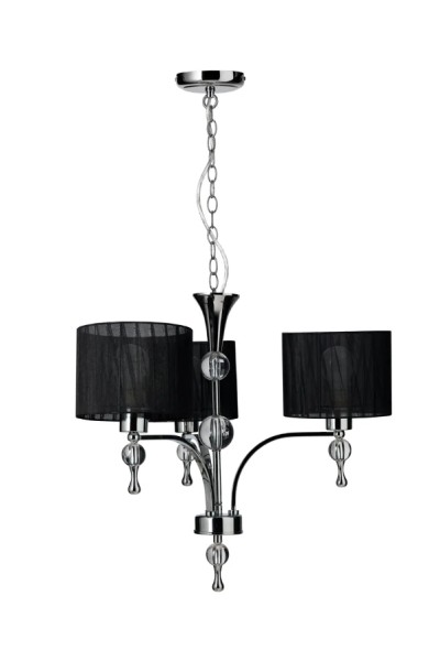 AZZARDO lampa wisząca IMPRESS 3 czarna