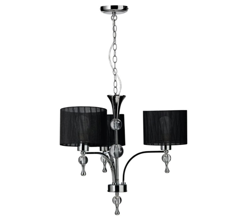 AZZARDO lampa wisząca IMPRESS 3 czarna