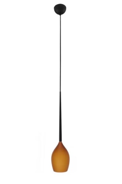 AZZARDO lampa wisząca IZZA 1 bursztynowa