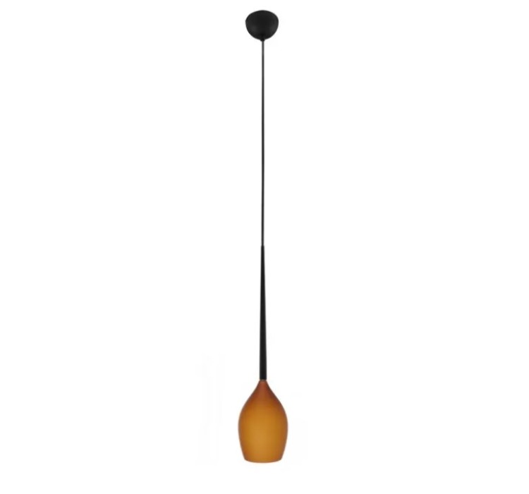 AZZARDO lampa wisząca IZZA 1 bursztynowa