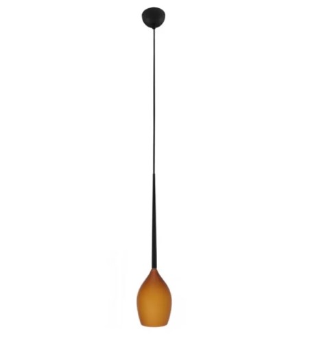 AZZARDO lampa wisząca IZZA 1 bursztynowa