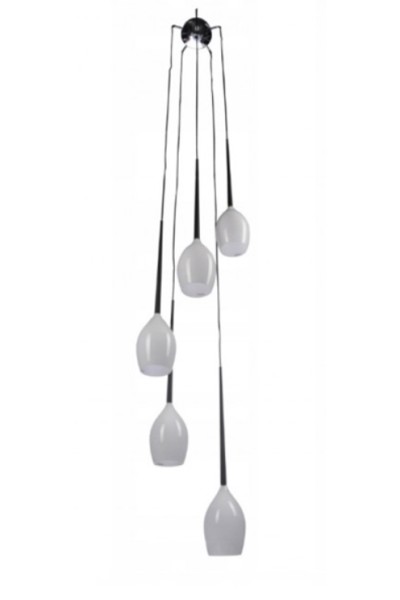 AZZARDO lampa wisząca IZZA 5 biała