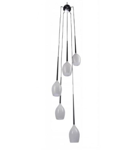 AZZARDO lampa wisząca IZZA 5 biała