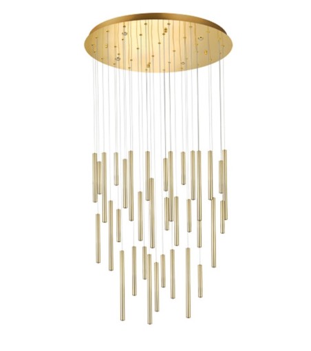 AZZARDO lampa wisząca ILIOS 36 3-STEP     DIMM złota