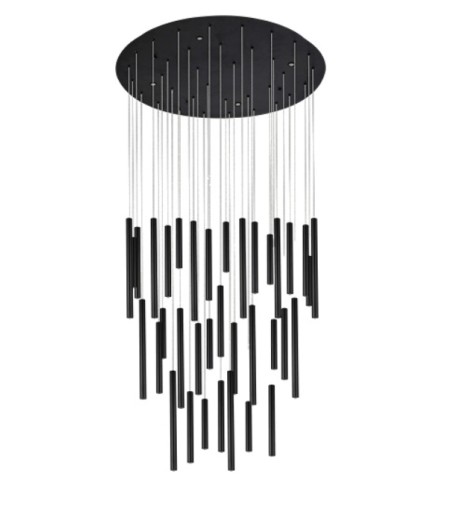 AZZARDO lampa wisząca ILIOS 36 3-STEP     DIMM czarna