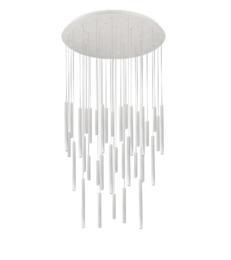 AZZARDO lampa wisząca ILIOS 36 3-STEP     DIMM biała
