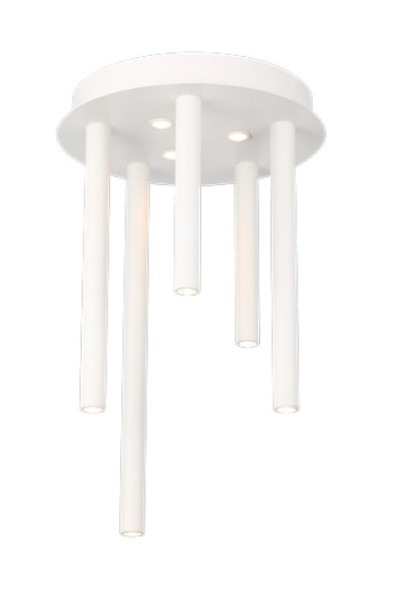 AZZARDO lampa sufitowa / plafon ILIOS 5   TOP 3-STEP DIMM biała
