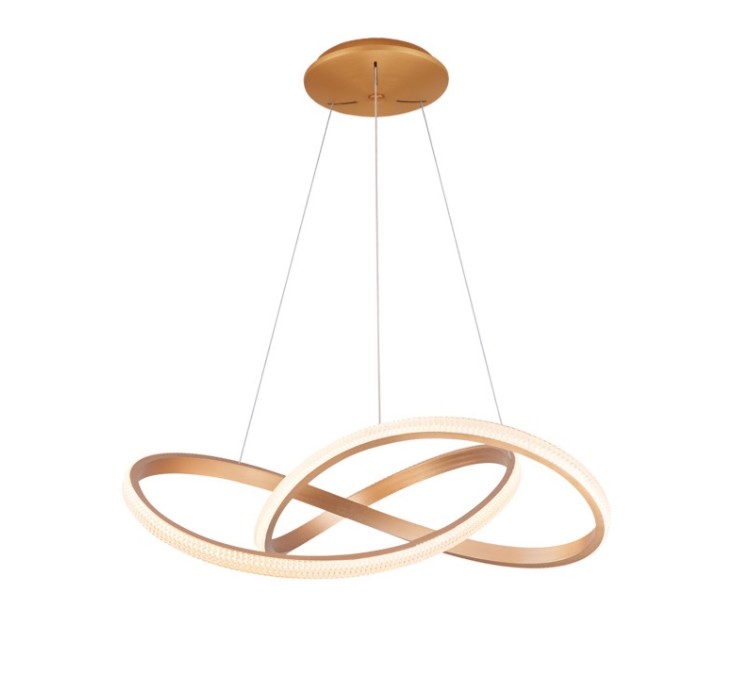 AZZARDO lampa wisząca INFINITY 80 CCT     z pilotem złota