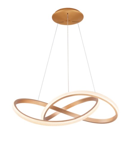 AZZARDO lampa wisząca INFINITY 80 CCT     z pilotem złota