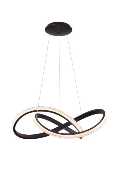 AZZARDO lampa wisząca INFINITY 80 CCT     z pilotem czarna