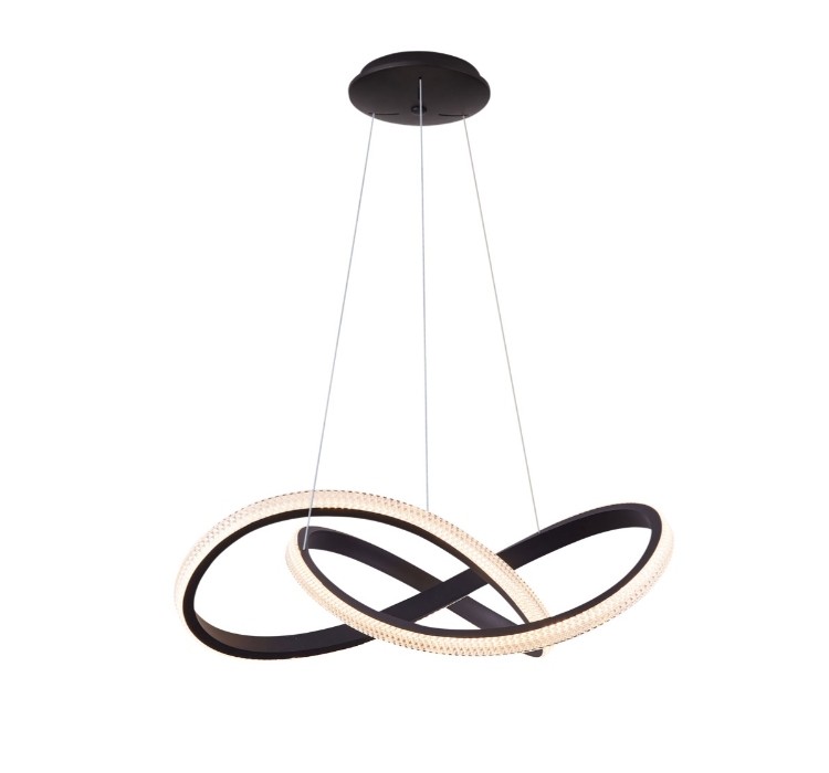 AZZARDO lampa wisząca INFINITY 80 CCT     z pilotem czarna
