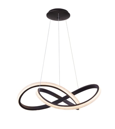 AZZARDO lampa wisząca INFINITY 80 CCT     z pilotem czarna