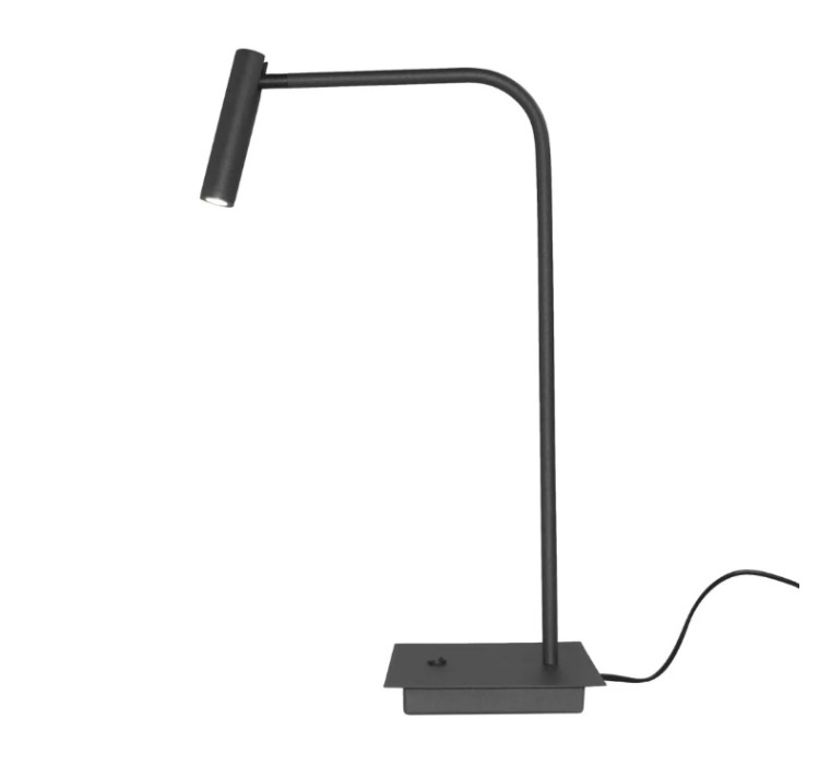 AZZARDO lampa biurkowa FLER czarna
