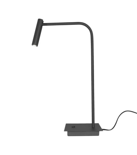 AZZARDO lampa biurkowa FLER czarna