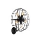 AZZARDO lampa ścienna FAN WALL czarna