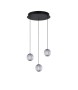 AZZARDO lampa wisząca EDEM 3 ROUND        czarna